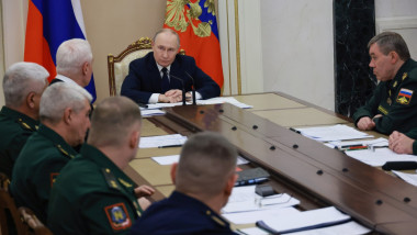 Russian President Putin Chairs Meeting On Ukraine War