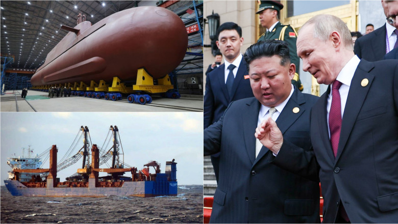 Un vas scufundat cu un cadou de la Putin. Cum a ajuns pe fundul Mediteranei o piesă critică a celui mai nou submarin al lui Kim Jong Un
