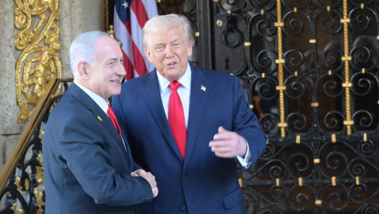 Benjamin Netanyahu a participat la petrecerea de Anul Nou a lui Donald Trump