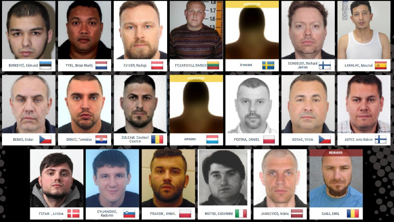 VIDEO  Doi români, pe lista celor mai căutați infractori din Europa