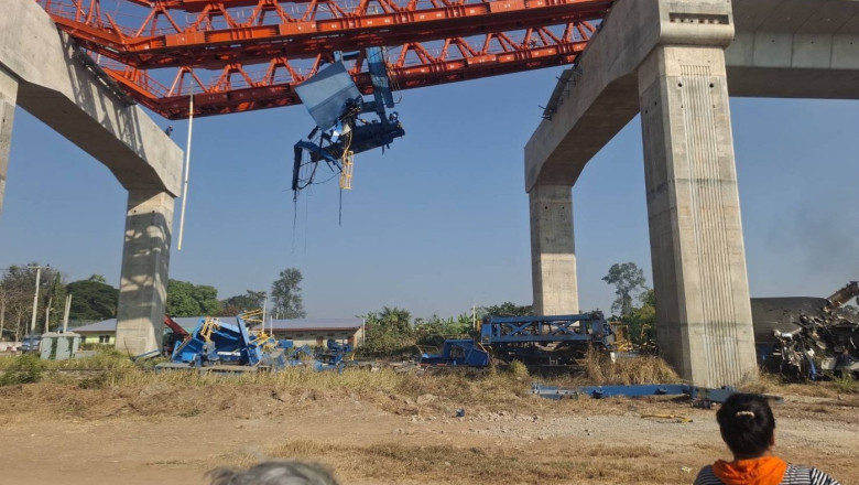 VIDEO  Tragedie în Thailanda: cel puțin 22 de morți și peste 30 de răniți după ce o macara s-a prăbușit peste un tren