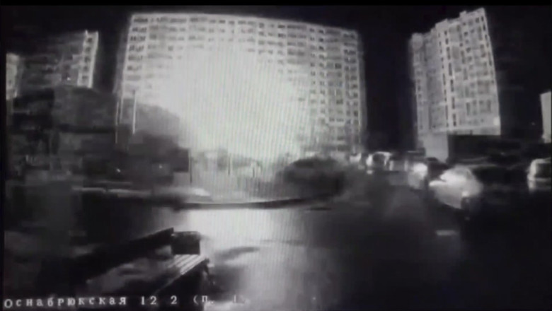 VIDEO  Antiaeriana rusă și-a bombardat propria populație, încercând să doboare o dronă ucraineană