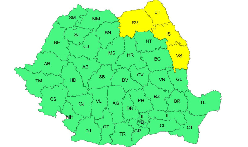 ANM a prelungit codul galben de ger: jumătate de țară, vizată de noile alerte. Temperaturile ajung la -19 grade. Vremea în Capitală