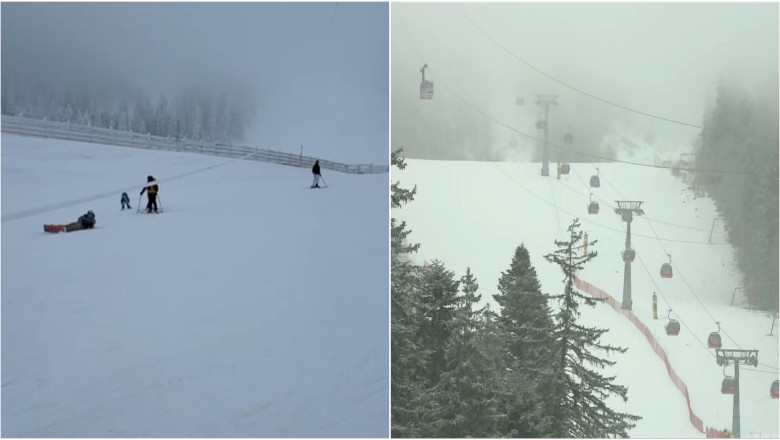 VIDEO  Pericol pe o pârtie din Poiana Brașov. Un cablu de telecabină s-a lăsat până la nivelul schiorilor