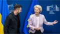 Ursula von der Leyen și Volodimir Zelenski