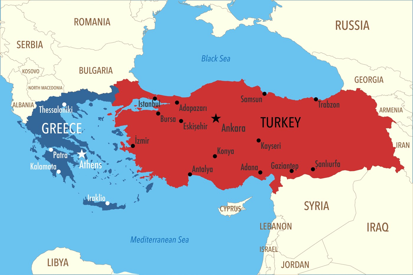 Noi tensiuni între două țări NATO. Grecia vrea să-şi extindă apele teritoriale, în ciuda avertismentelor Turciei