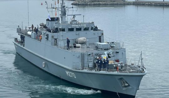 Vânătorul de mine M 270, misiune în Marea Neagră, alături de nave din Bulgaria şi Turcia
