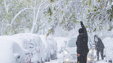 Peisaj de iarnă în românia