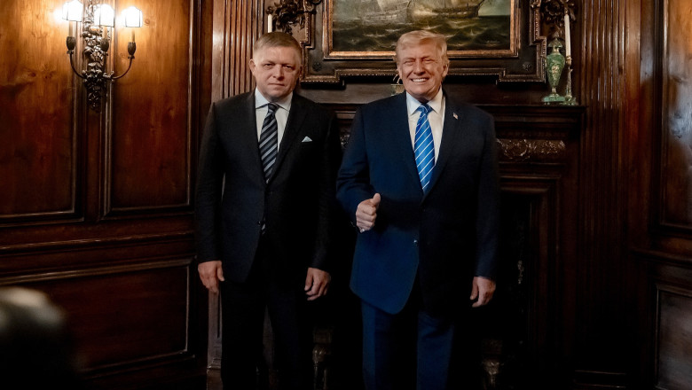 Robert Fico, la întâlnirea cu Donald Trump Foto Robert Fico Facebook