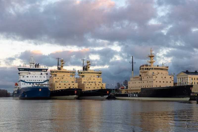 Helsinki Icebreakers In Early Winter, Uusimaa, Finland - 26 Nov 2025