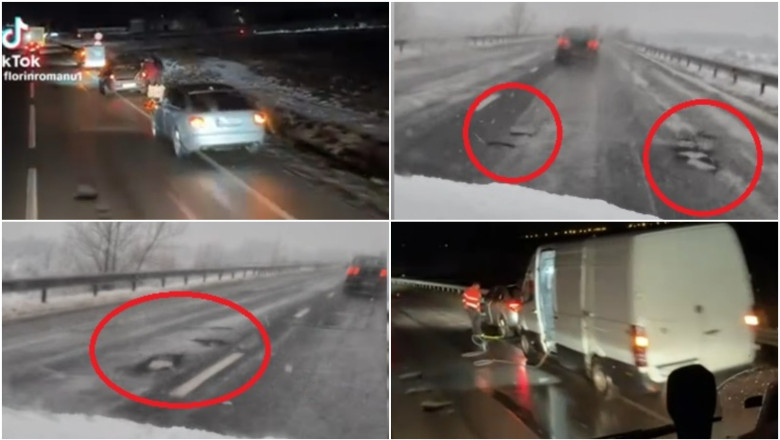 VIDEO  „Puneți-vă câte o roată de rezervă în plus, că aveți nevoie”. Cum arată drumurile din țară, după ninsorile din ultimele zile
