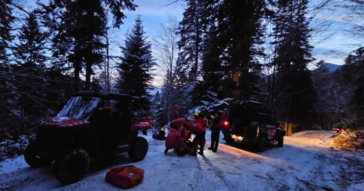 Accident ATV în Munții Baiului, turist rănit grav