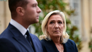 Jordan Bardella și Marine Le Pen