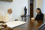 Pope Leo XIV meets Maria Corina Machado - Vatican - 12 Jan 2026