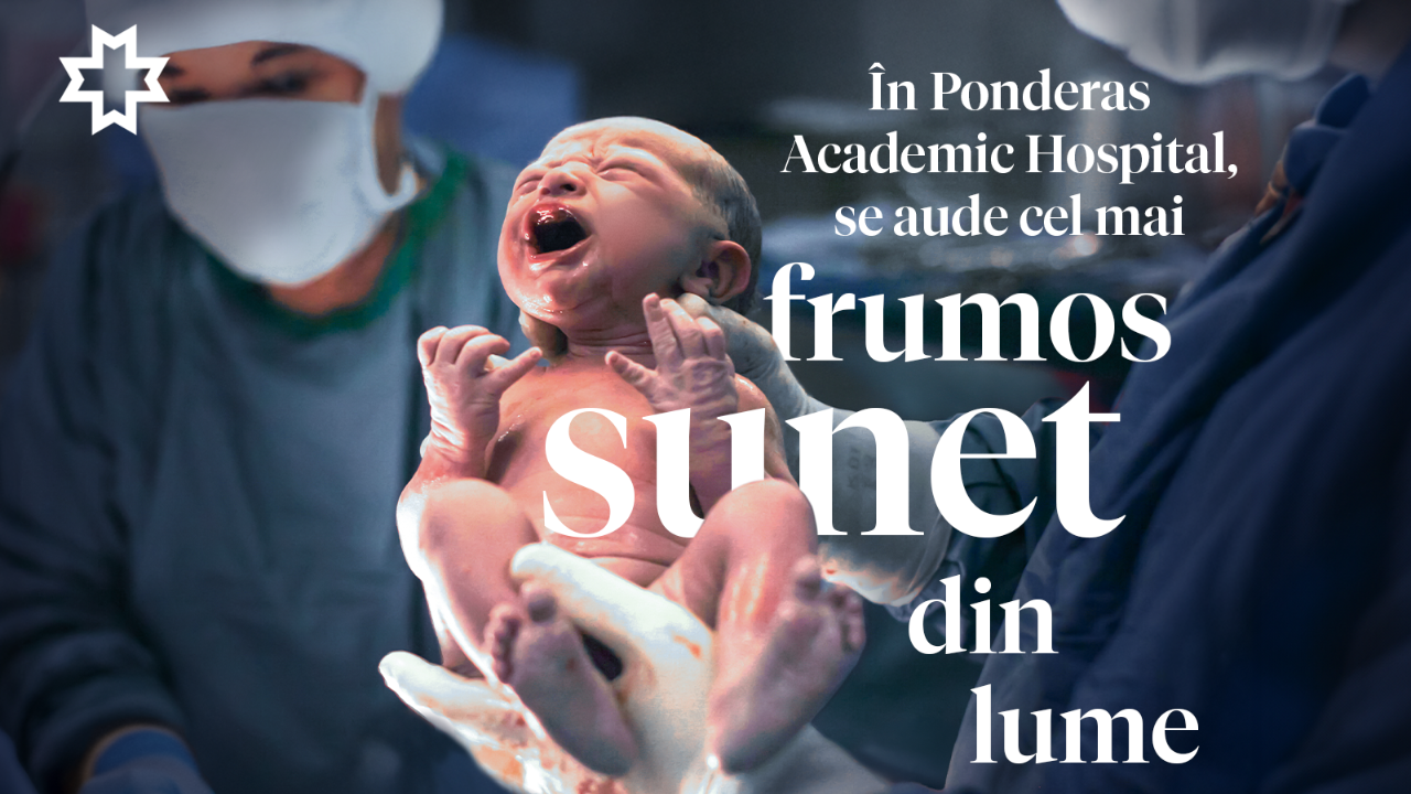 Maternitatea REGINA MARIA s-a relocat în Ponderas Academic Hospital, devenind Maternitate și Centru de Chirurgie Fetală și Neonatală