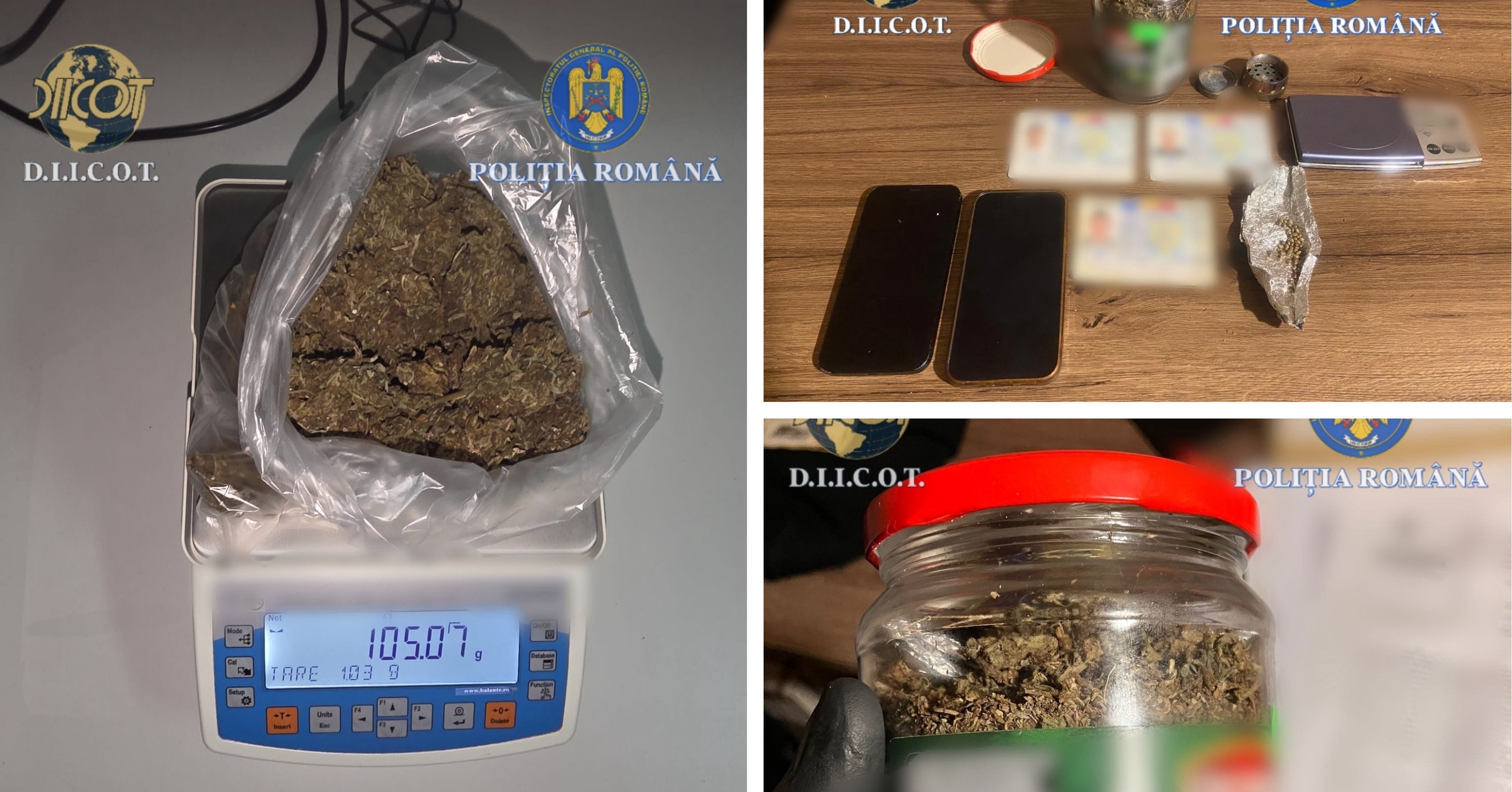 Doi tineri, reținuți de DIICOT în Cenei. Unul este suspect că le-ar fi furnizat cannabis adolescenților care l-au ucis pe Mario Berinde