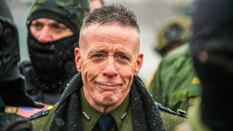 Gregory Bovino Anti Ice Protest - Minneapolis