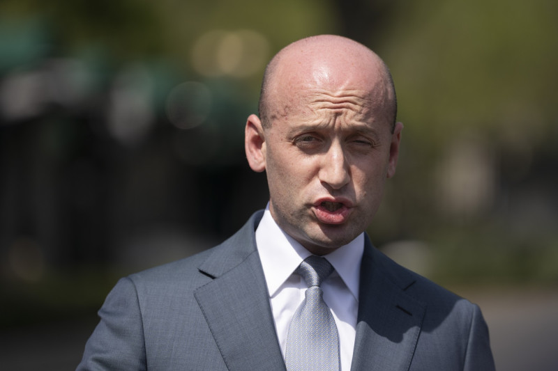 tephen Miller, White House Deputy Chief of Staff for Policy and US Homeland Security Advisor speaks to the media, Washington, District of Columbia, USA - 18 Apr 2025