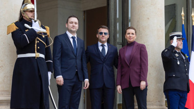 Emmanuel Macron, Jens Frederik Nielsen, Mette Frederiksen
