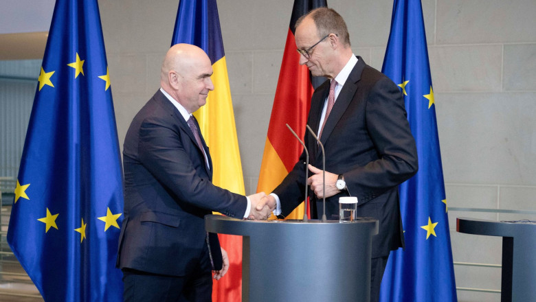 Ilie Bolojan și Friedrich Merz