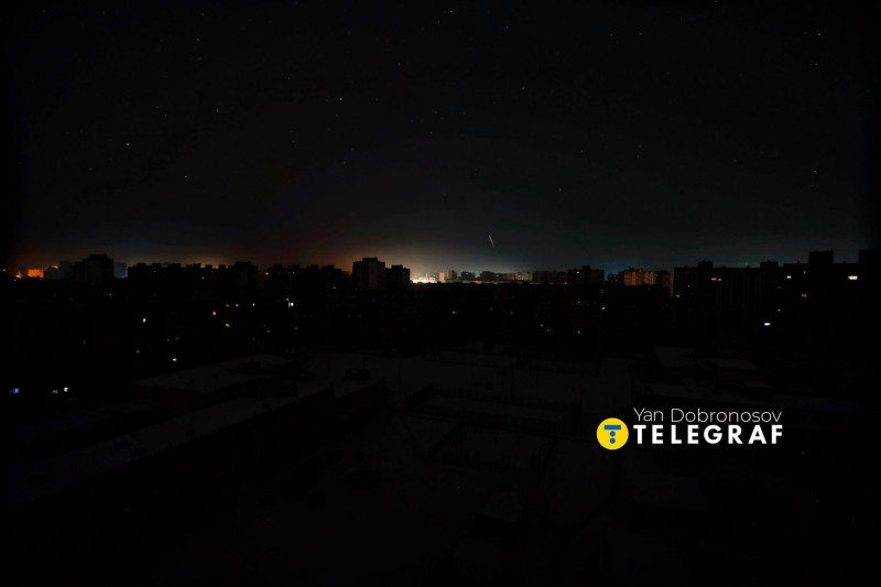 Kiev, în întuneric, în urma atacurilor rusești. Foto X