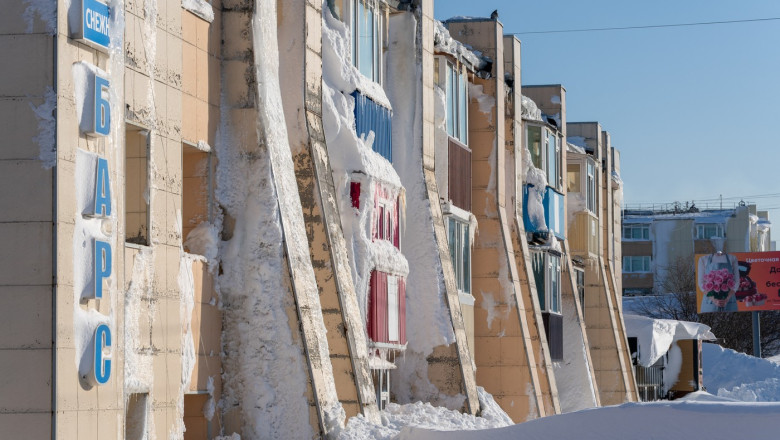 The heaviest snowfall in the past 30 years in Russia