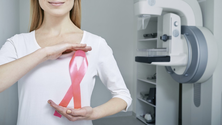 Breast cancer diagnosis, conceptual image