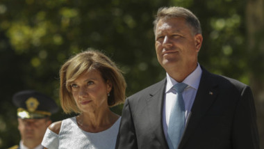 Klaus Iohannis și soția sa, Carmen.