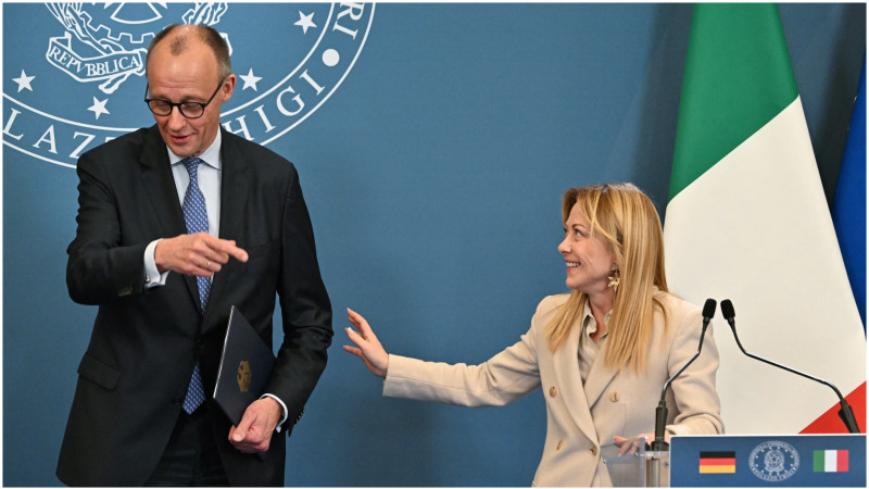 Friedrich Merz Giorgia Meloni