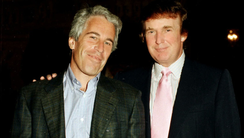 Jeffrey Epstein și Donald Trump.