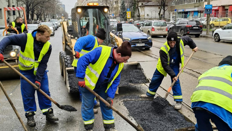 asfaltare strada iarna