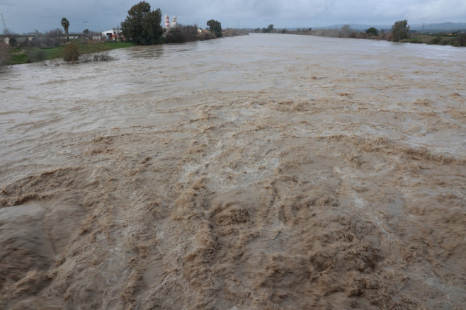 Flood Of The Guadalquivir Through Coria, Seville.