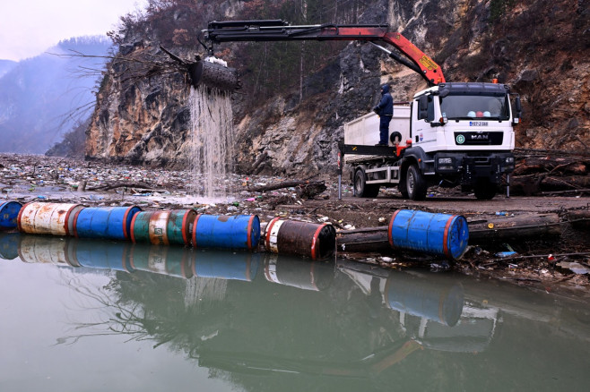 poluare rau drina bosnia