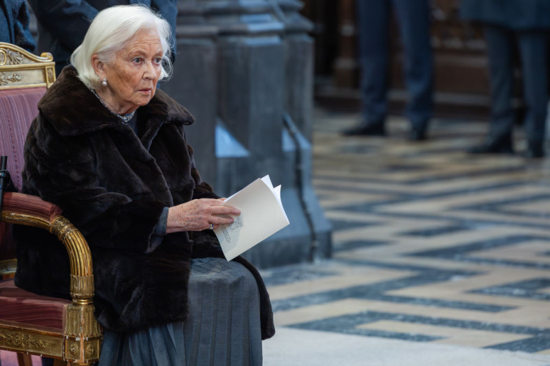 Belgium Royal Family Attend Annual Mass In Memory Of Deceased Members Of The Royal Family At The Notre-Dame De Laeken Church