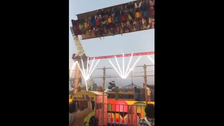 Accidentul a avut loc la un parc de distracții din India FOTO Captură Video / Twitter