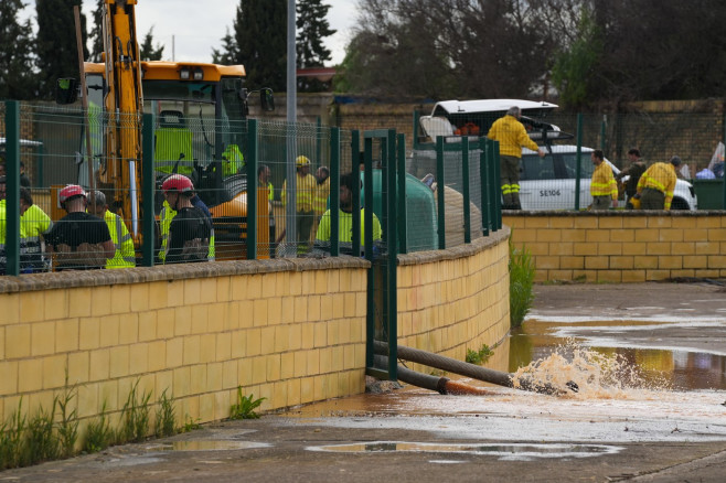The UME Continues Work In Flooded Areas Of El Palmar De Troya (Seville).