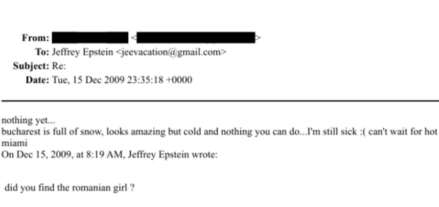 Mai multe femei din România, menționate în dosarele Epstein. Ce arată mailurile care au fost desecretizate
