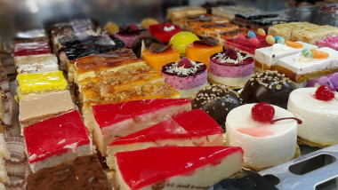 Pastries in the cake shop