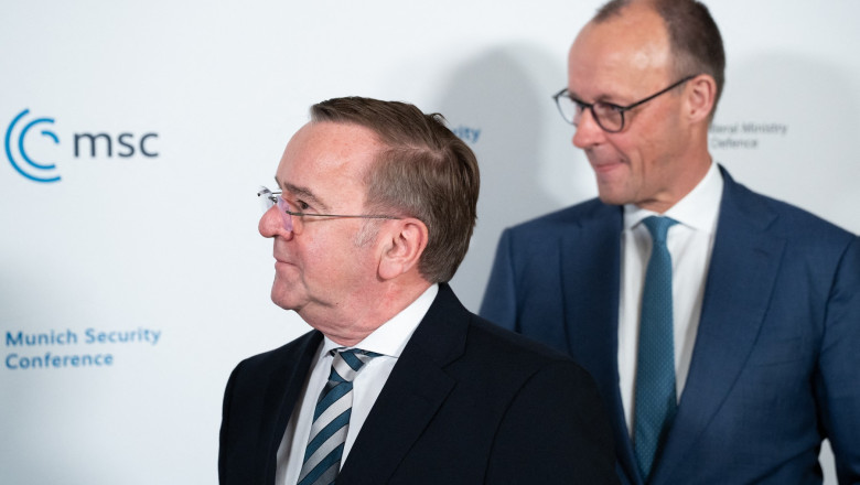 Boris Pistorius alături de Friedrich Merz