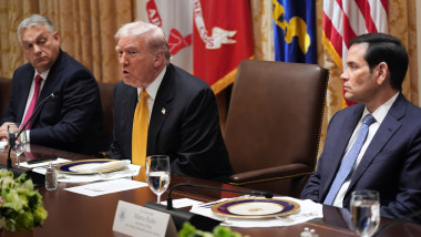 Viktor Orban, Donald Trump și Marco Rubio. Foto: