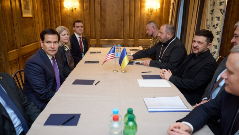 Întâlnire între Marco Rubio și Volodimir Zelenski, la Munchen.