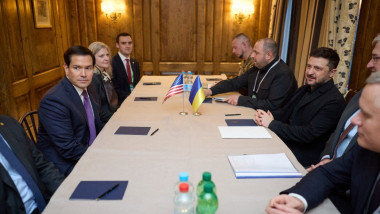 Întâlnire între Marco Rubio și Volodimir Zelenski, la Munchen.