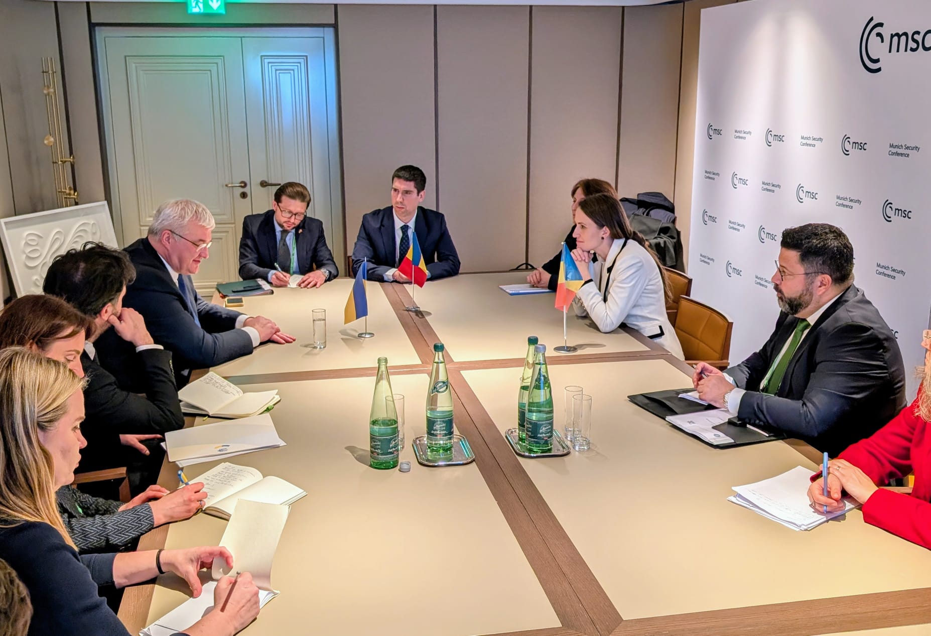 Întâlnire a „Triunghiului Odesa”, România - Ucraina - Moldova, la Munchen. Ţoiu: Vrem să creştem poziţionarea noastră internaţională