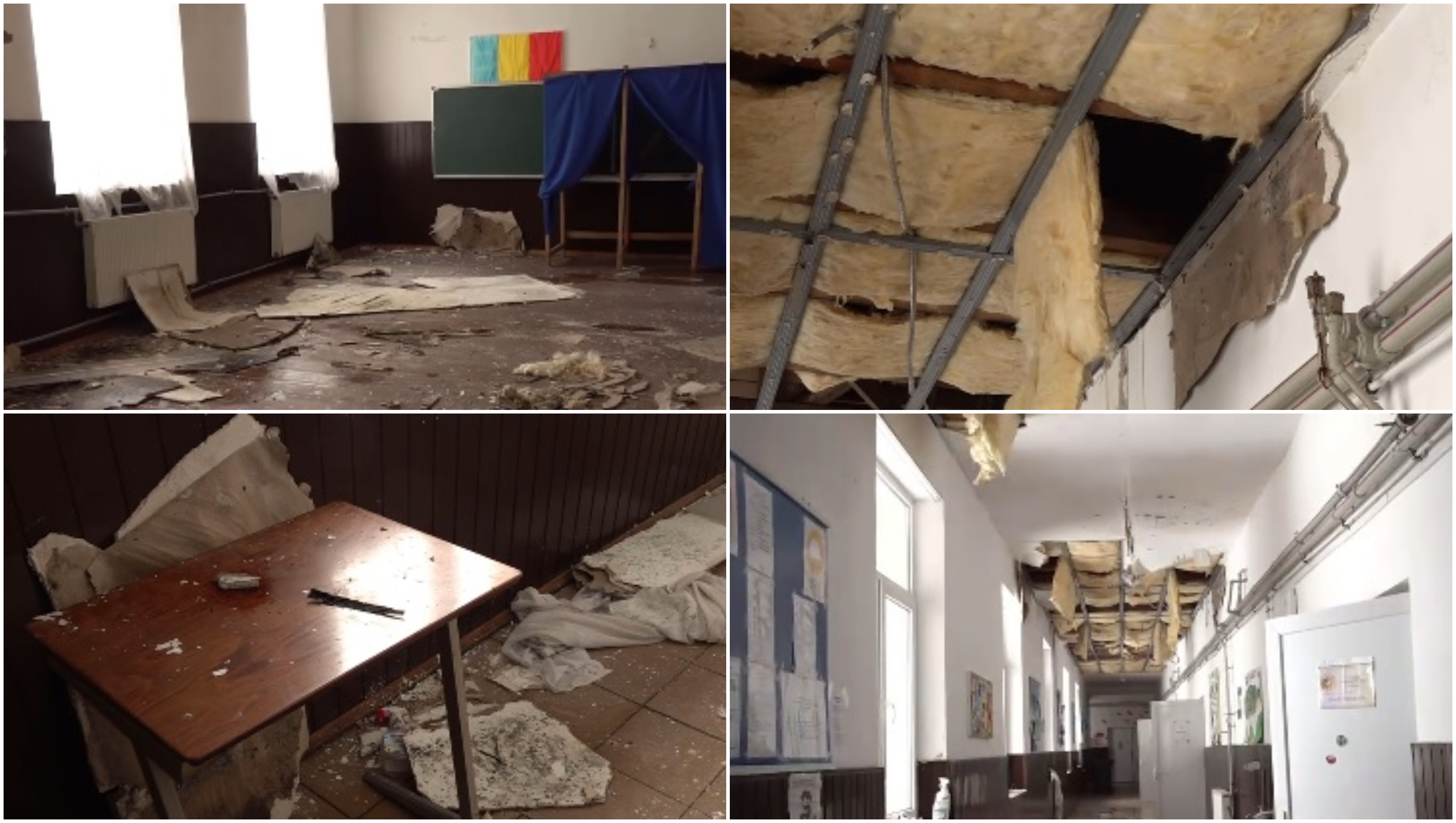 Școală distrusă de grindină, ploaie și nepăsare. Primăria nu are bani nici de salarii. Cum arată acum clădirea: „S-a ales praful”