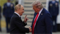 Donald Trump și Vladimir Putin la întâlnirea din Alaska