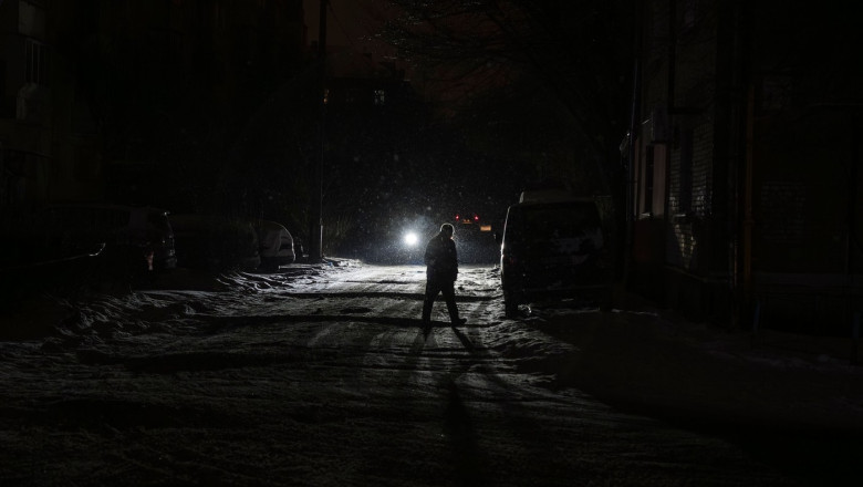 Daily Life In Kyiv Amid Severe Frost And The Lack Of Heating And Water Supply, Ukraine - 11 Jan 2026
