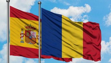 drapel steag spania romania