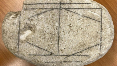 Roman board game stone