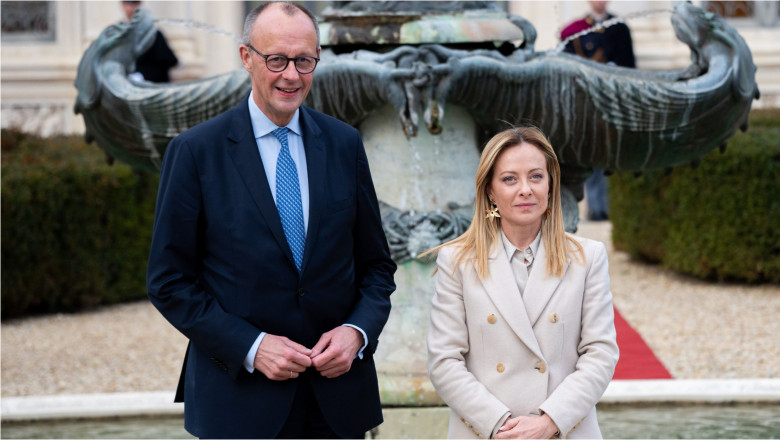 Friedrich Merz si Giorgia Meloni