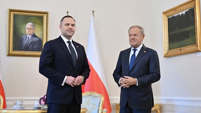 MEETING..DONALD TUSK and KAROL NAWROCKI